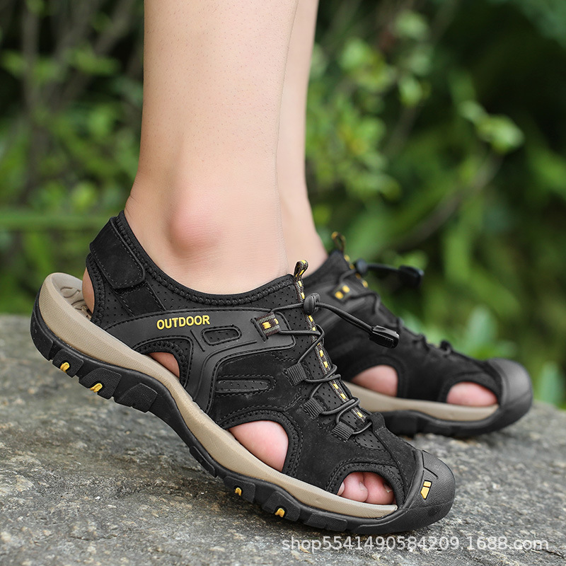 Leather sports sandals