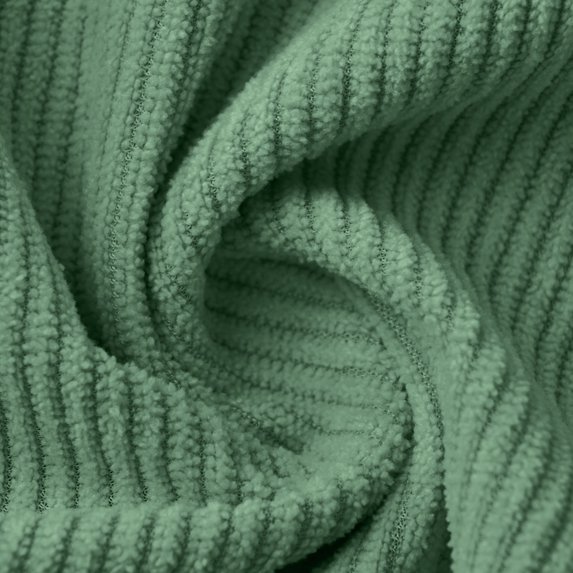 Men's Mint Green Ribbed Zip Jacket