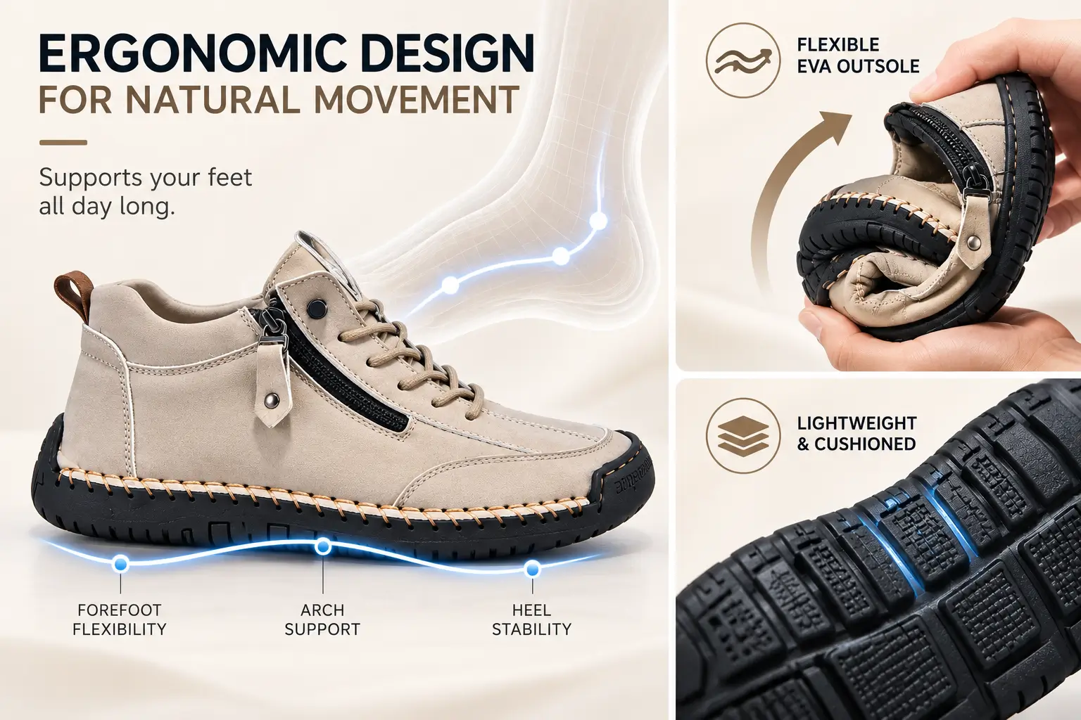 velsprung ergonomisches Design und flexible EVA-Laufsohle