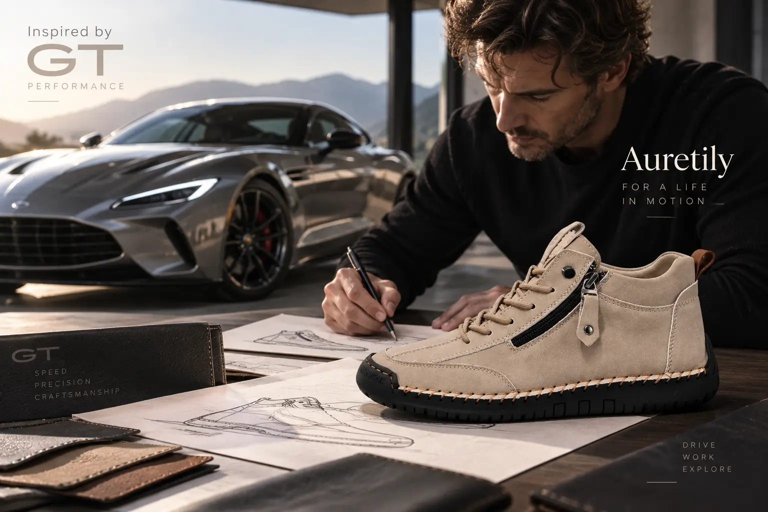 GT-Automobildesign als Inspiration f&uuml;r den velsprung Stiefel