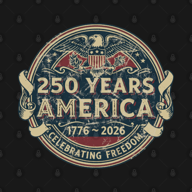 250 Years America 1776–2026. T-Shirt