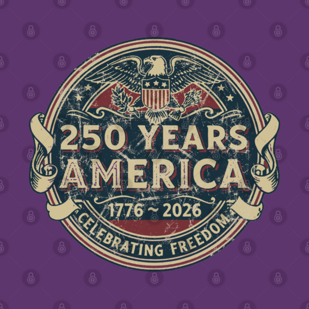 250 Years America 1776–2026. T-Shirt