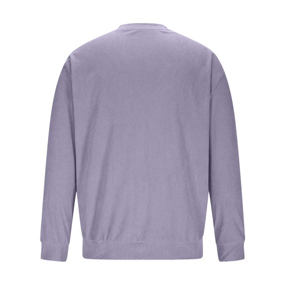 Men's Purple Ribbed Zip Jacket