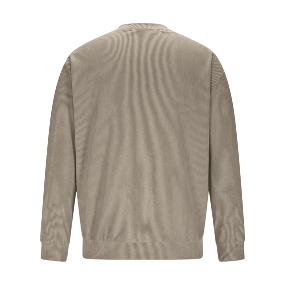 Men's KhakiRibbed Zip Jacket