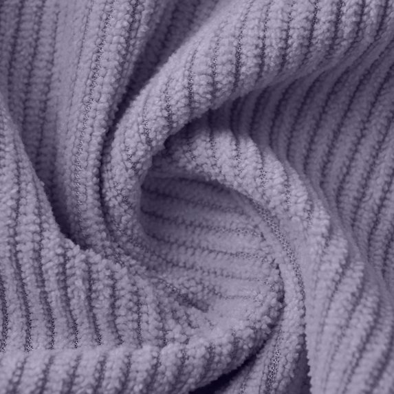 Men's Purple Ribbed Zip Jacket