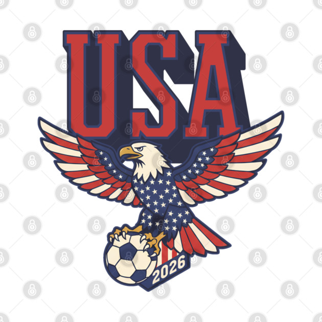 USA - Eagle Soccer 2026 Patriotic T-Shirt