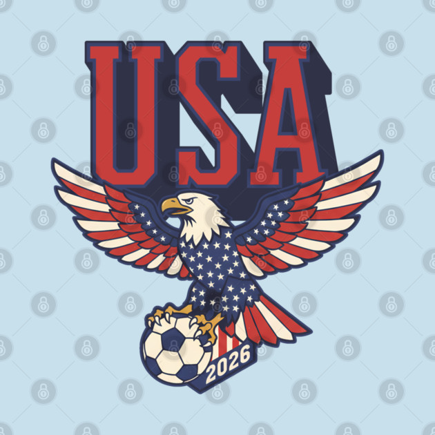 USA - Eagle Soccer 2026 Patriotic T-Shirt