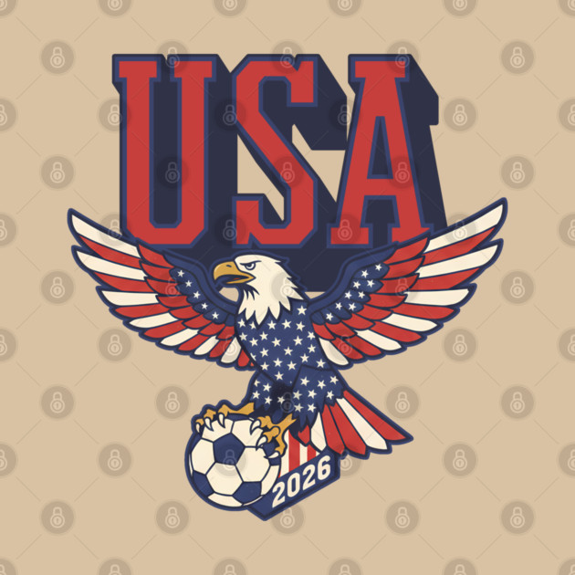 USA - Eagle Soccer 2026 Patriotic T-Shirt