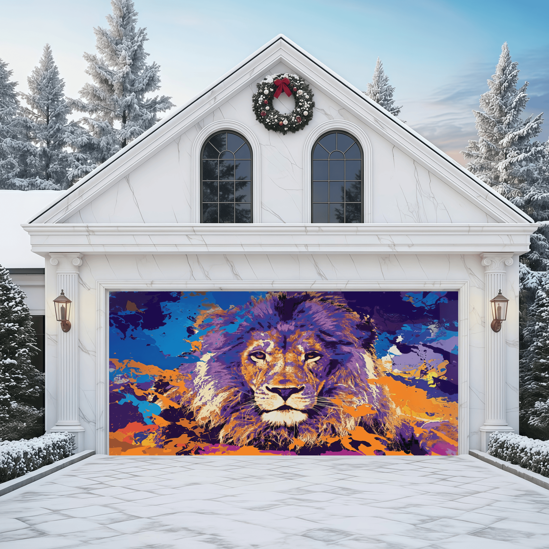 The Neon Monarch | Animal Garage Door Covers