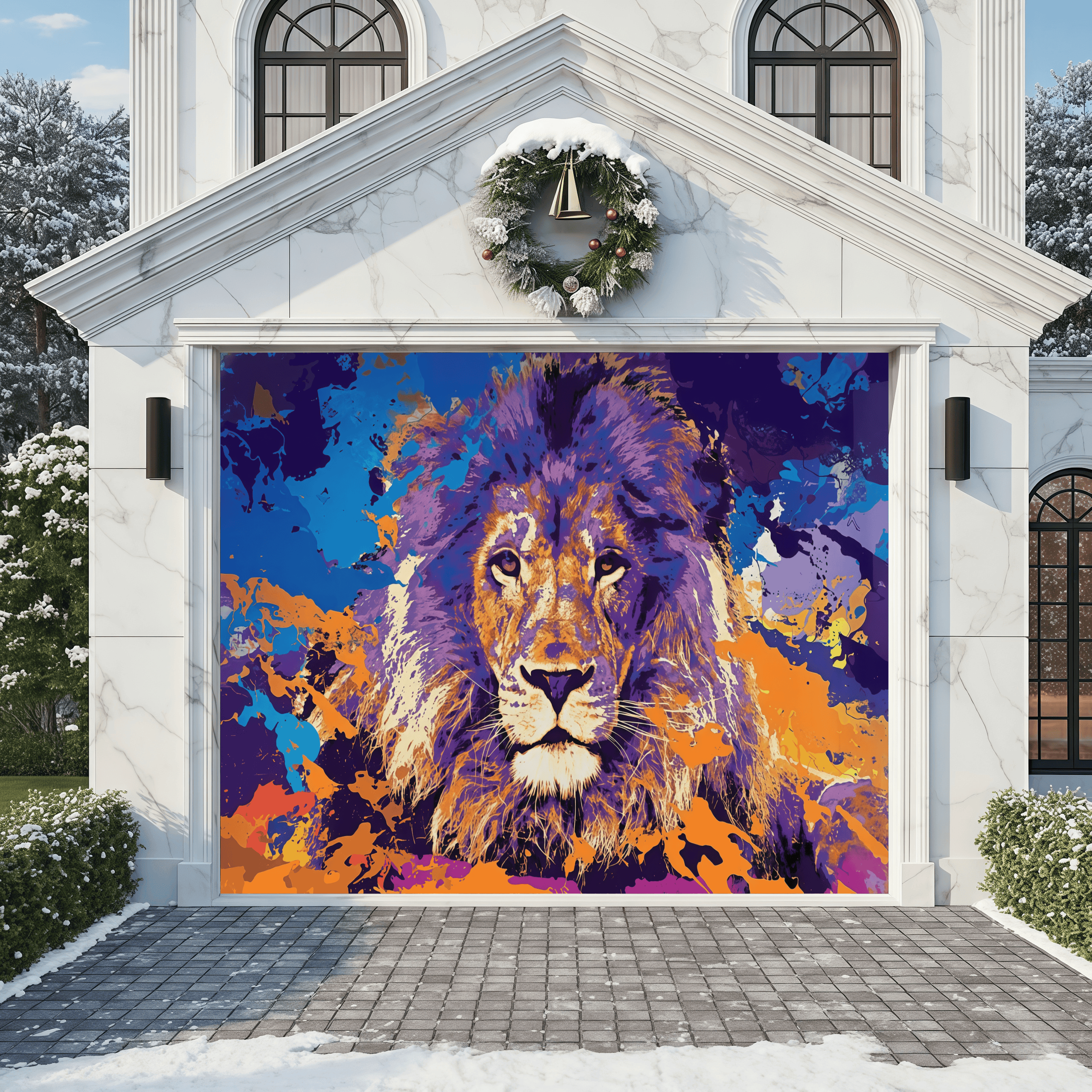 The Neon Monarch | Animal Garage Door Covers