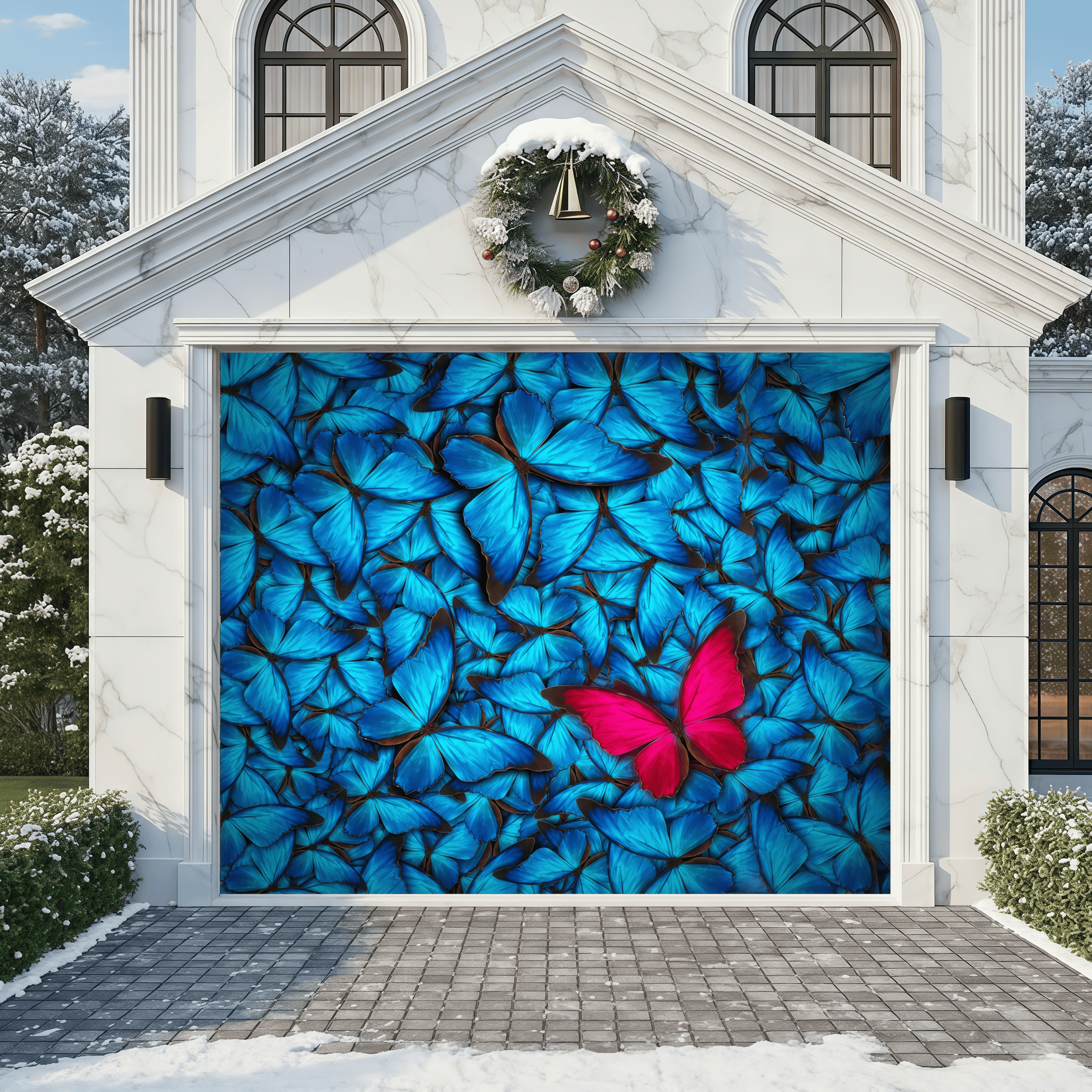 Distinctly Crimson | Animal Garage Door Covers