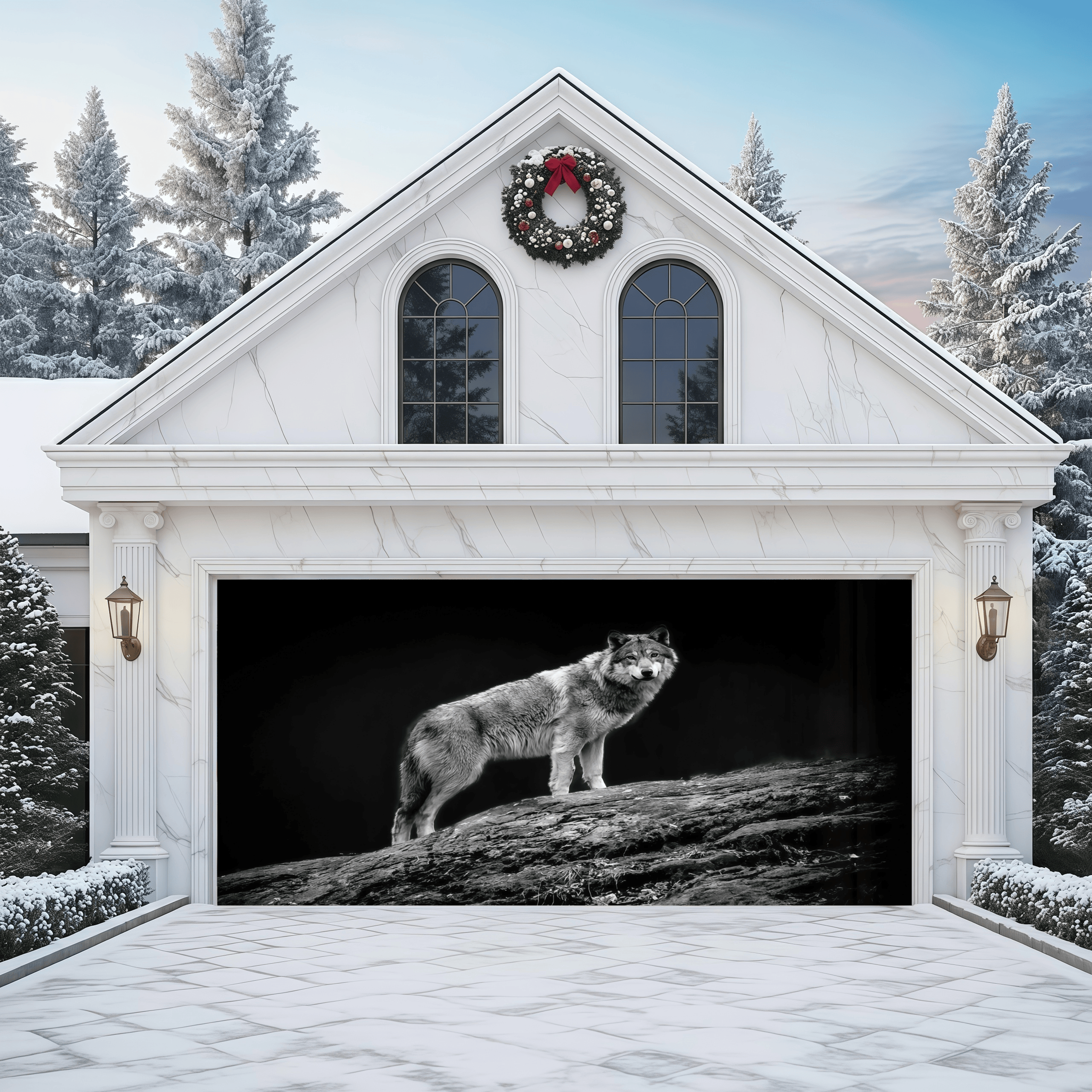 Lone Guardian | Animal Garage Door Covers