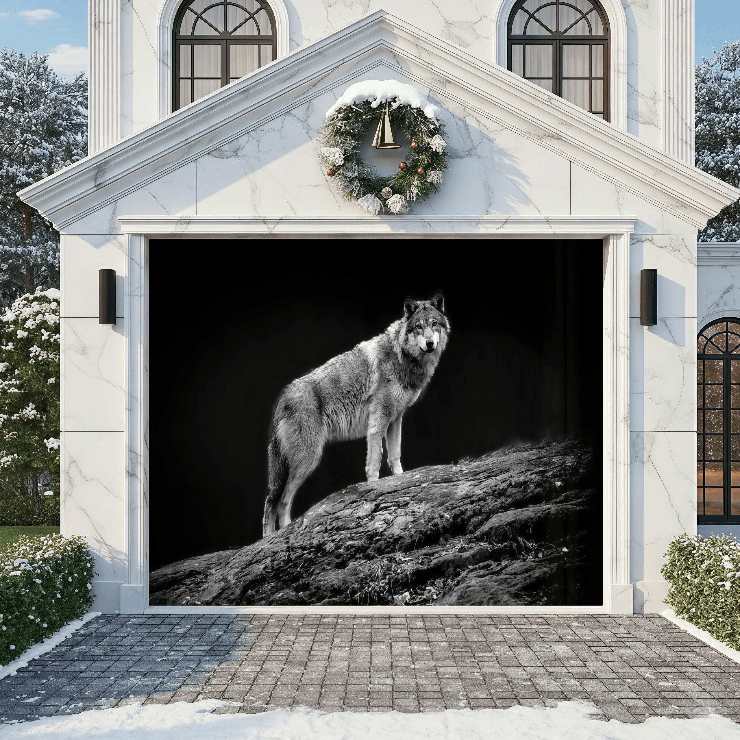 Lone Guardian | Animal Garage Door Covers