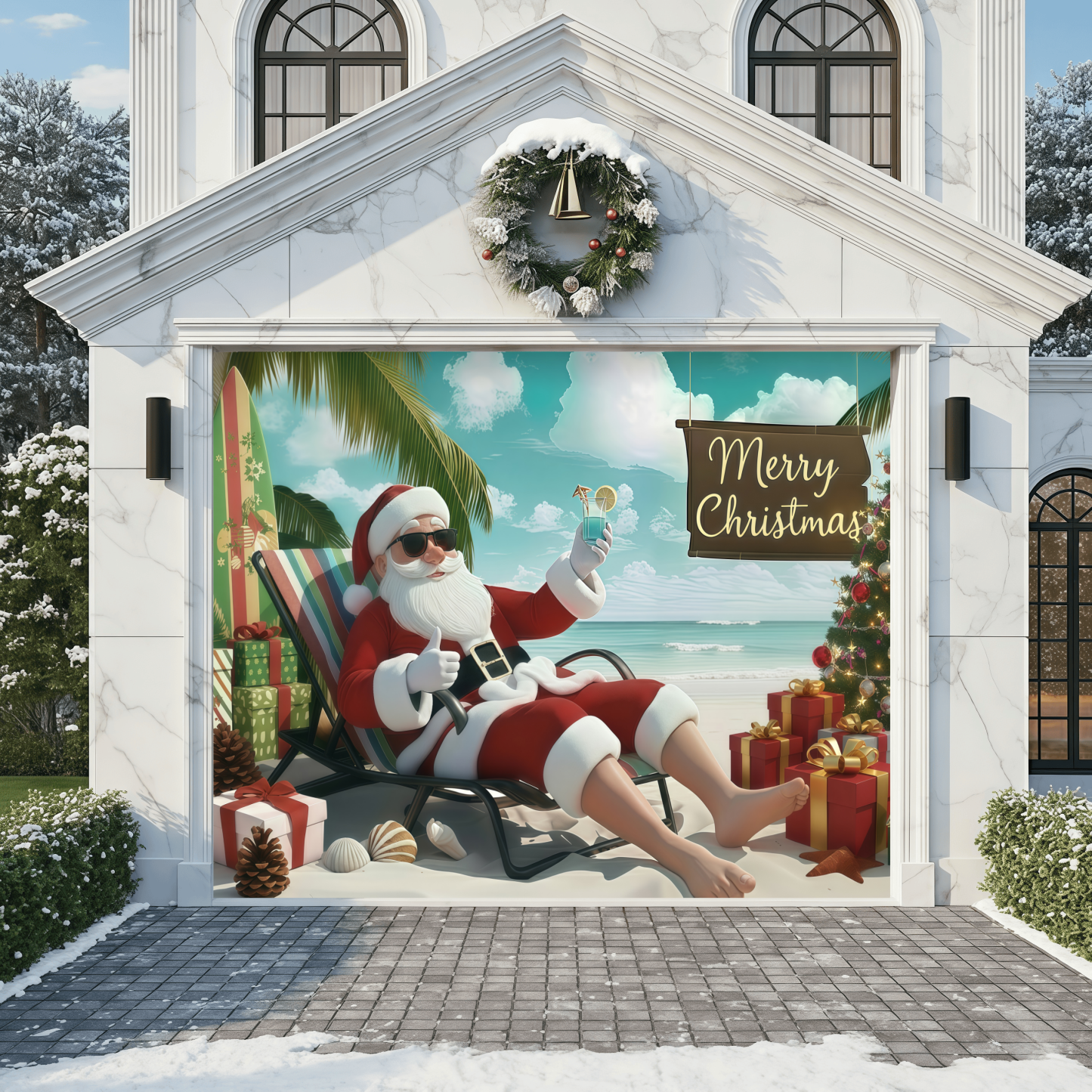 Christmas Paradise | Christmas Garage Door Cover