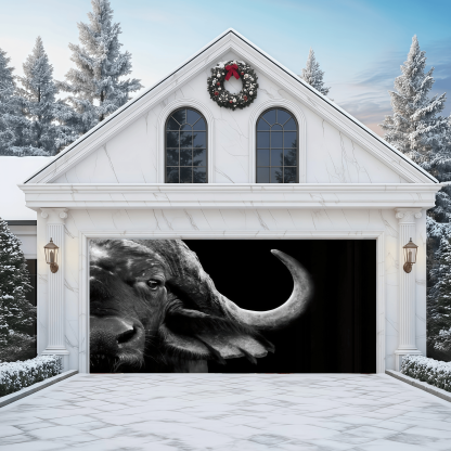 Unyielding Gaze | Animal Garage Door Covers