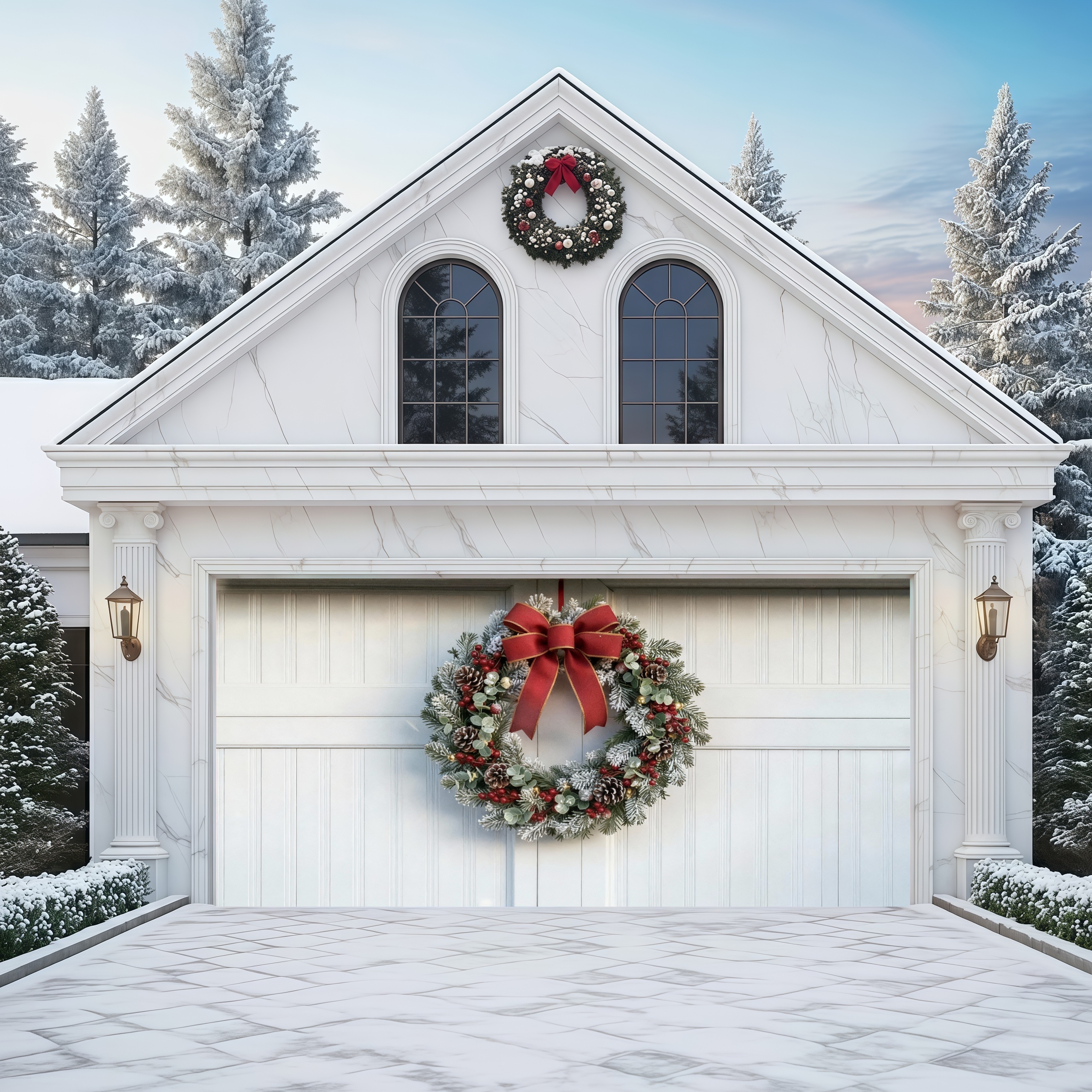 Christmas Wreath | Christmas Garage Door Cover