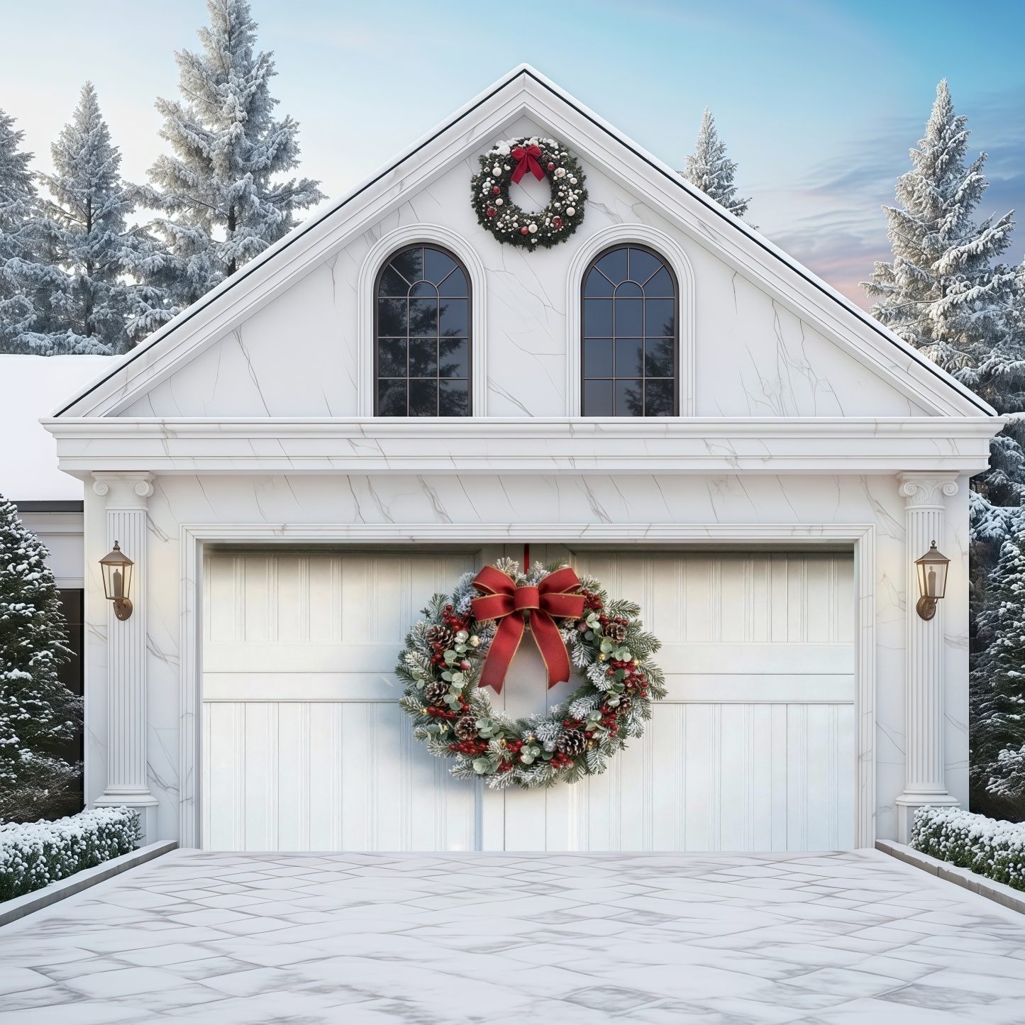 Christmas Wreath | Christmas Garage Door Cover