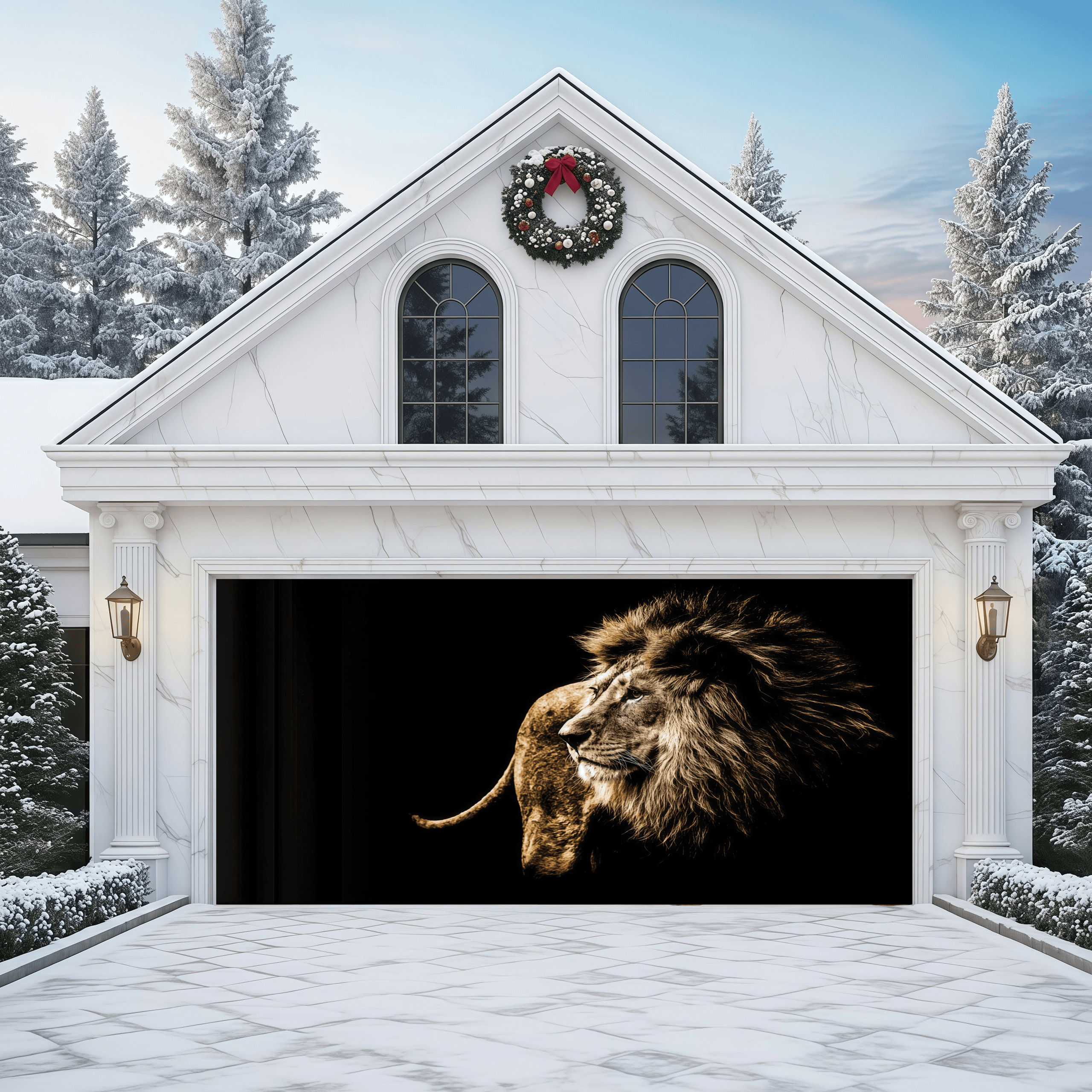 Golden Majesty | Animal Garage Door Covers