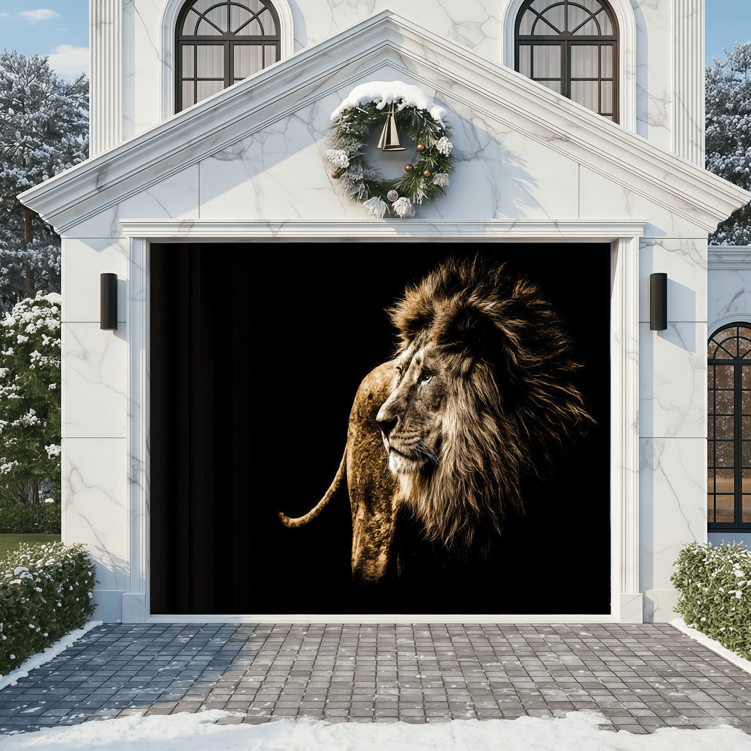 Golden Majesty | Animal Garage Door Covers