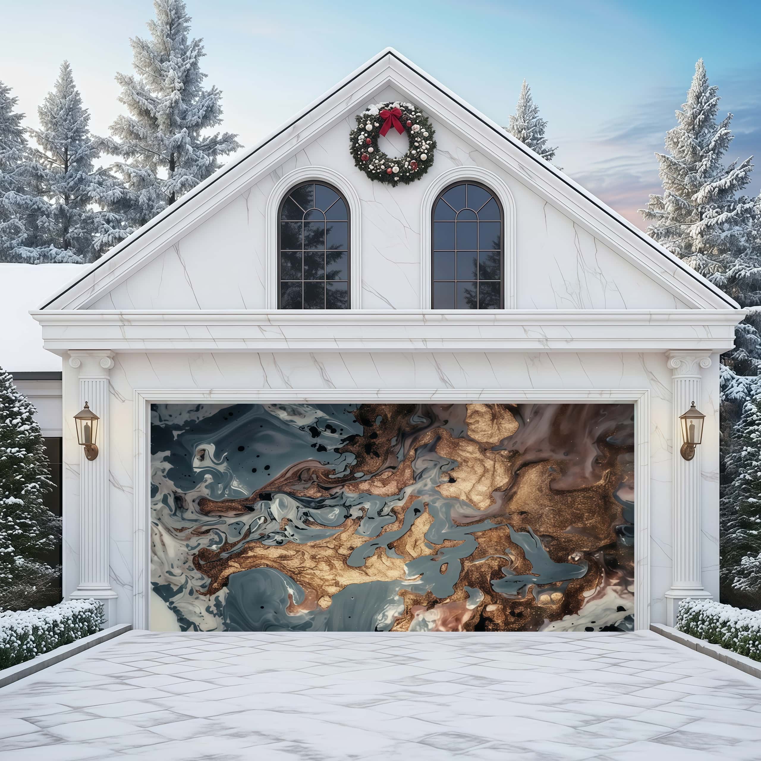 Amber Vein | Abstract Garage Door Covers