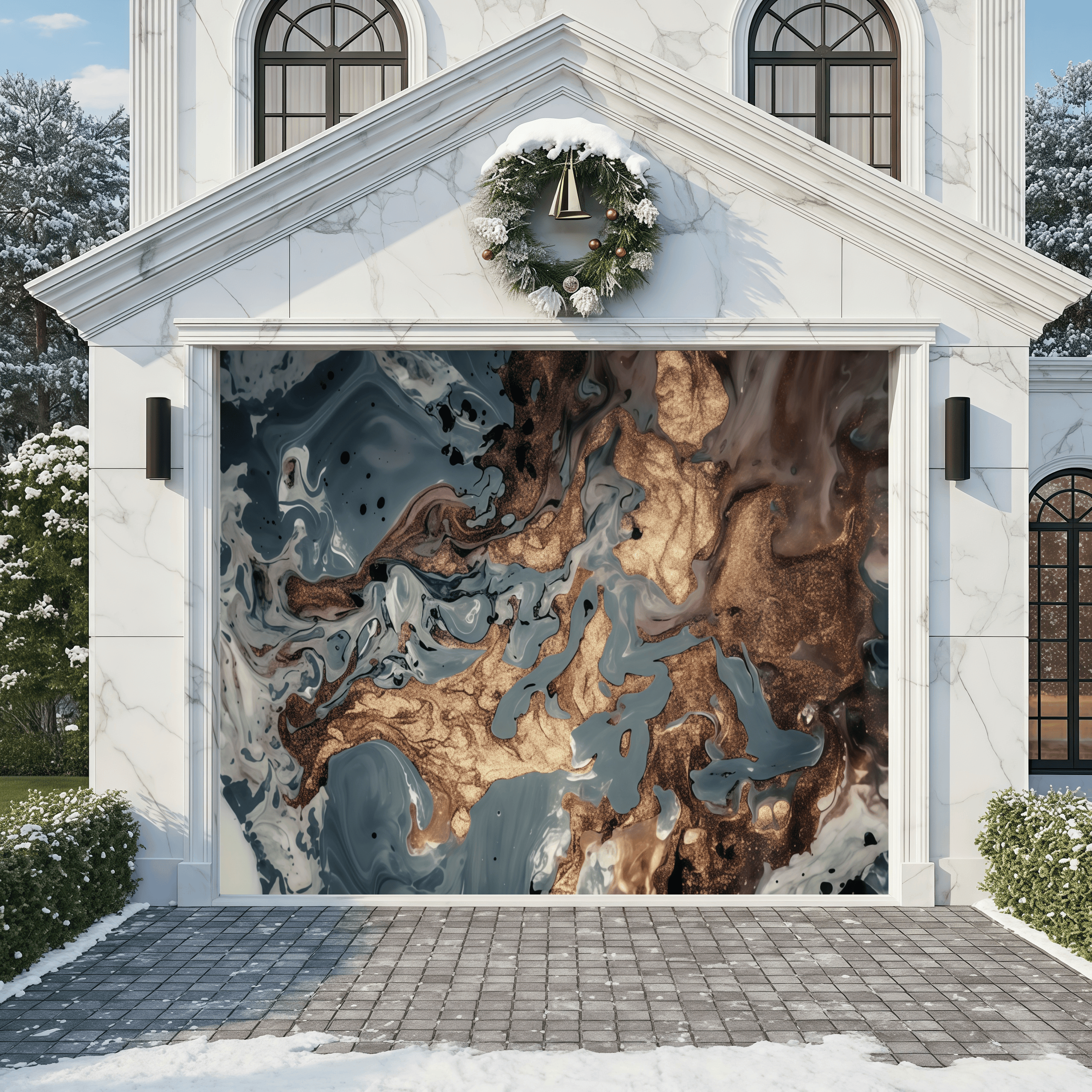 Amber Vein | Abstract Garage Door Covers