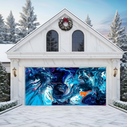 Azure Reverie | Abstract Garage Door Covers