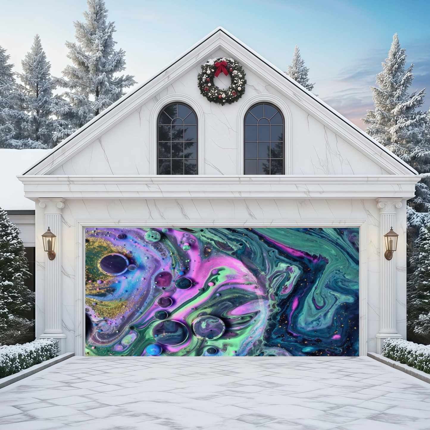 Celestial Swirl | Abstract Garage Door Covers