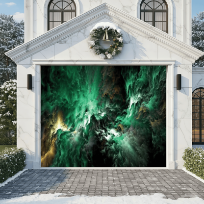 Jade Nebula | Abstract Garage Door Covers