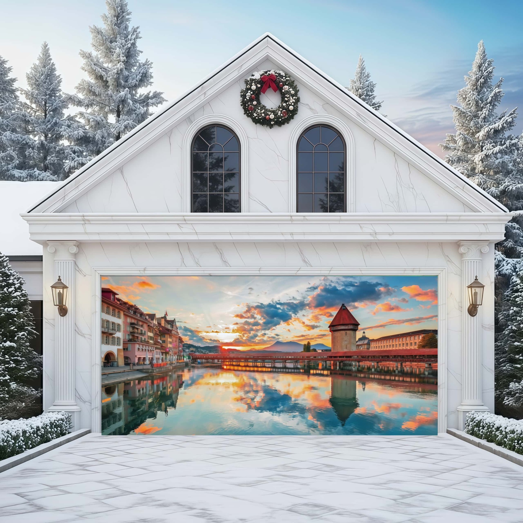 Lucerne - Switzerland | Landscape Garage Door Cover