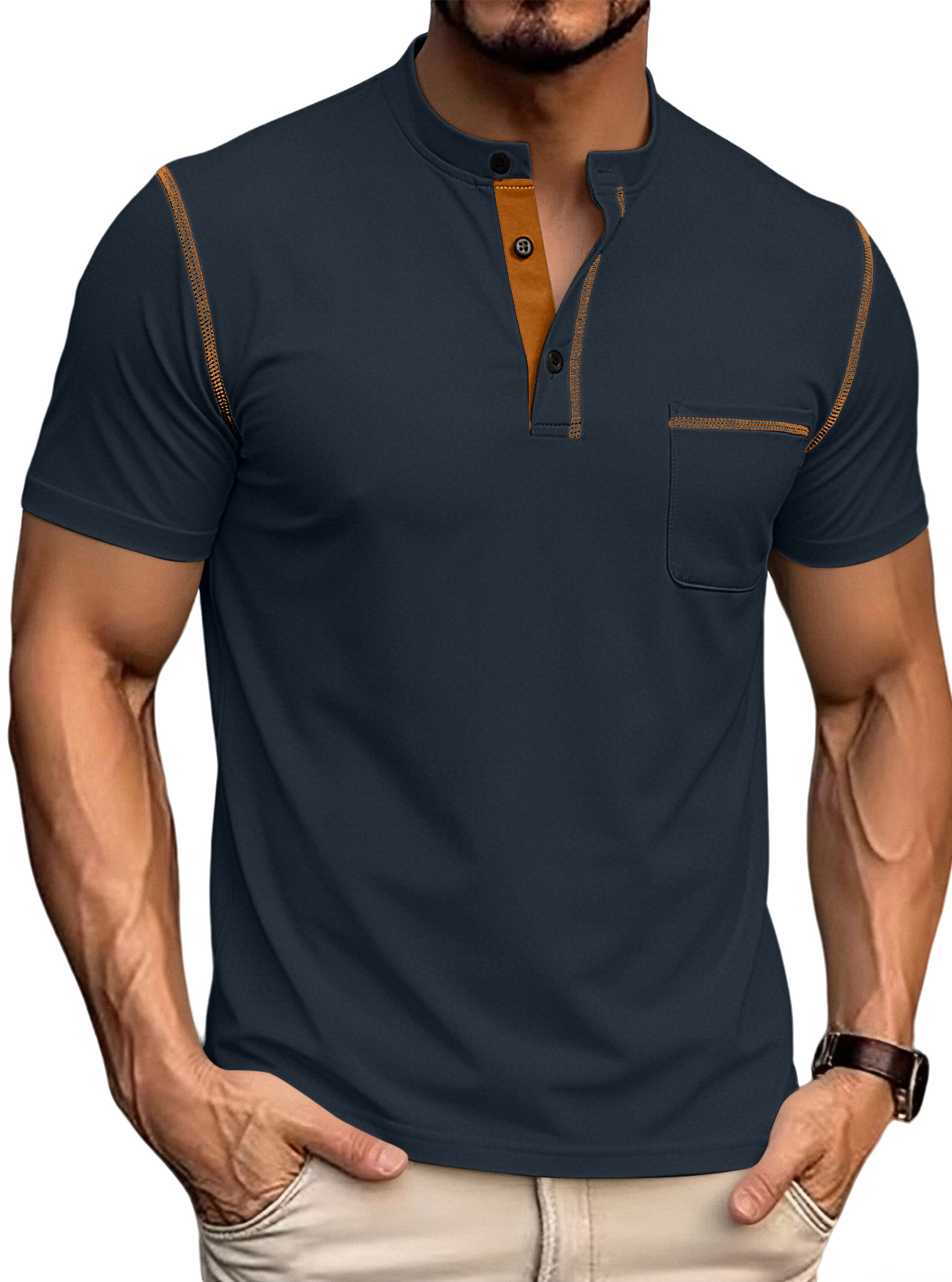 Men Can’t Get Enough of This Henry Polo Shirt