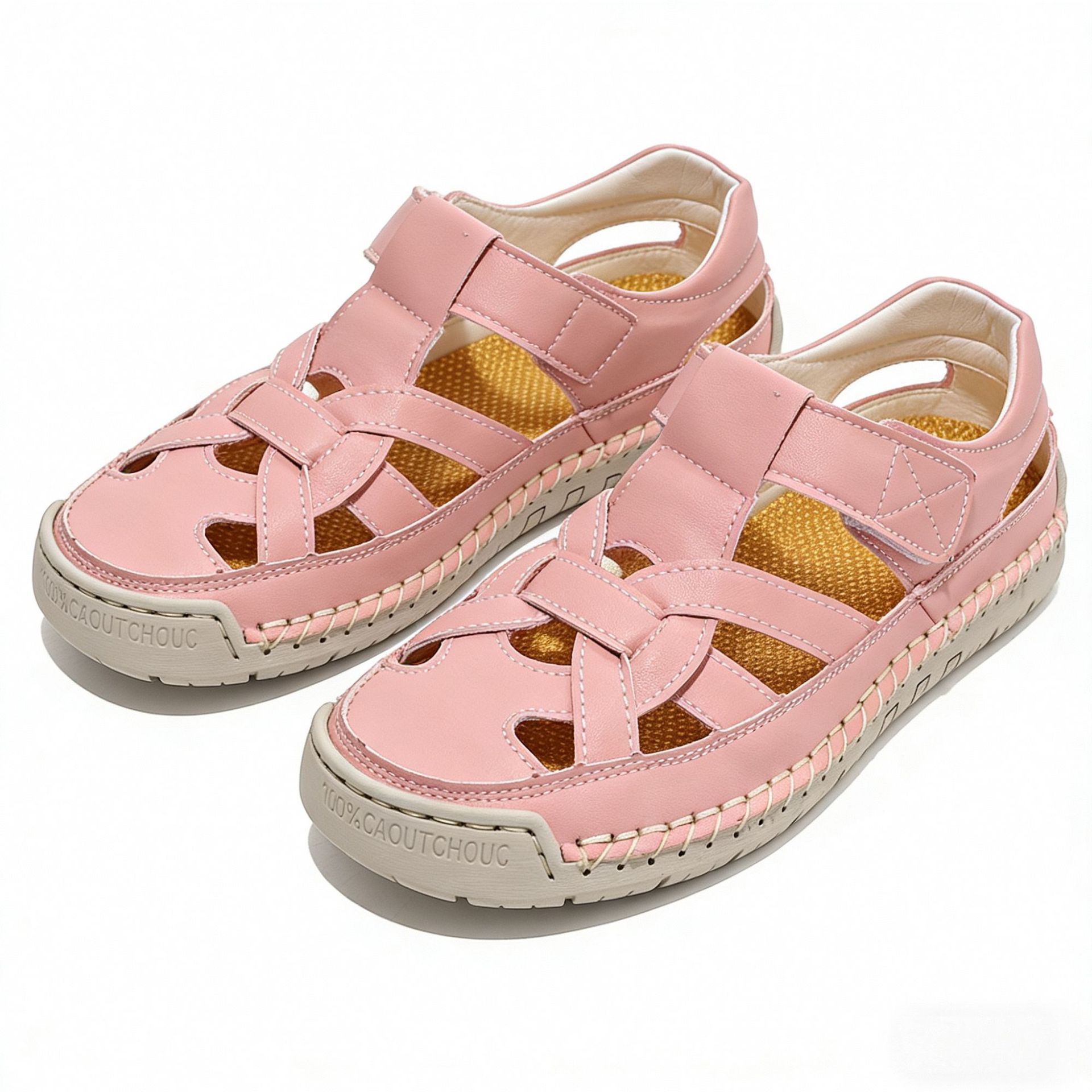 Women's woven soft-soled lightweight non-slip beach sandals