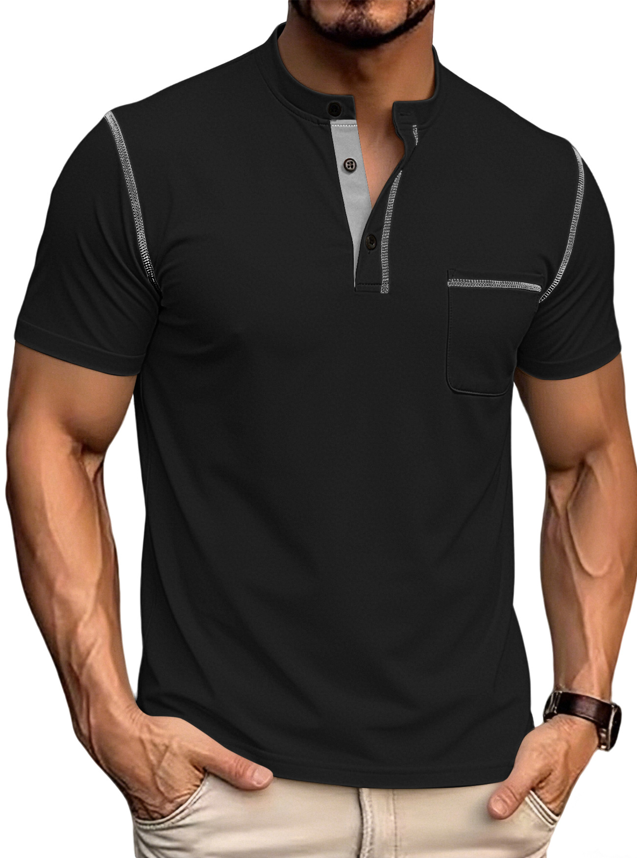 Men Can’t Get Enough of This Henry Polo Shirt