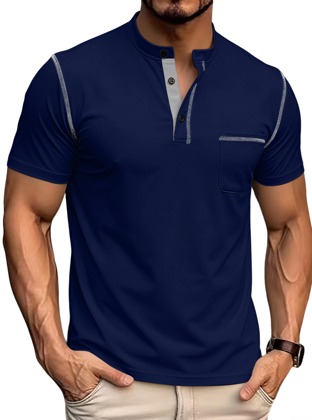 Men Can’t Get Enough of This Henry Polo Shirt