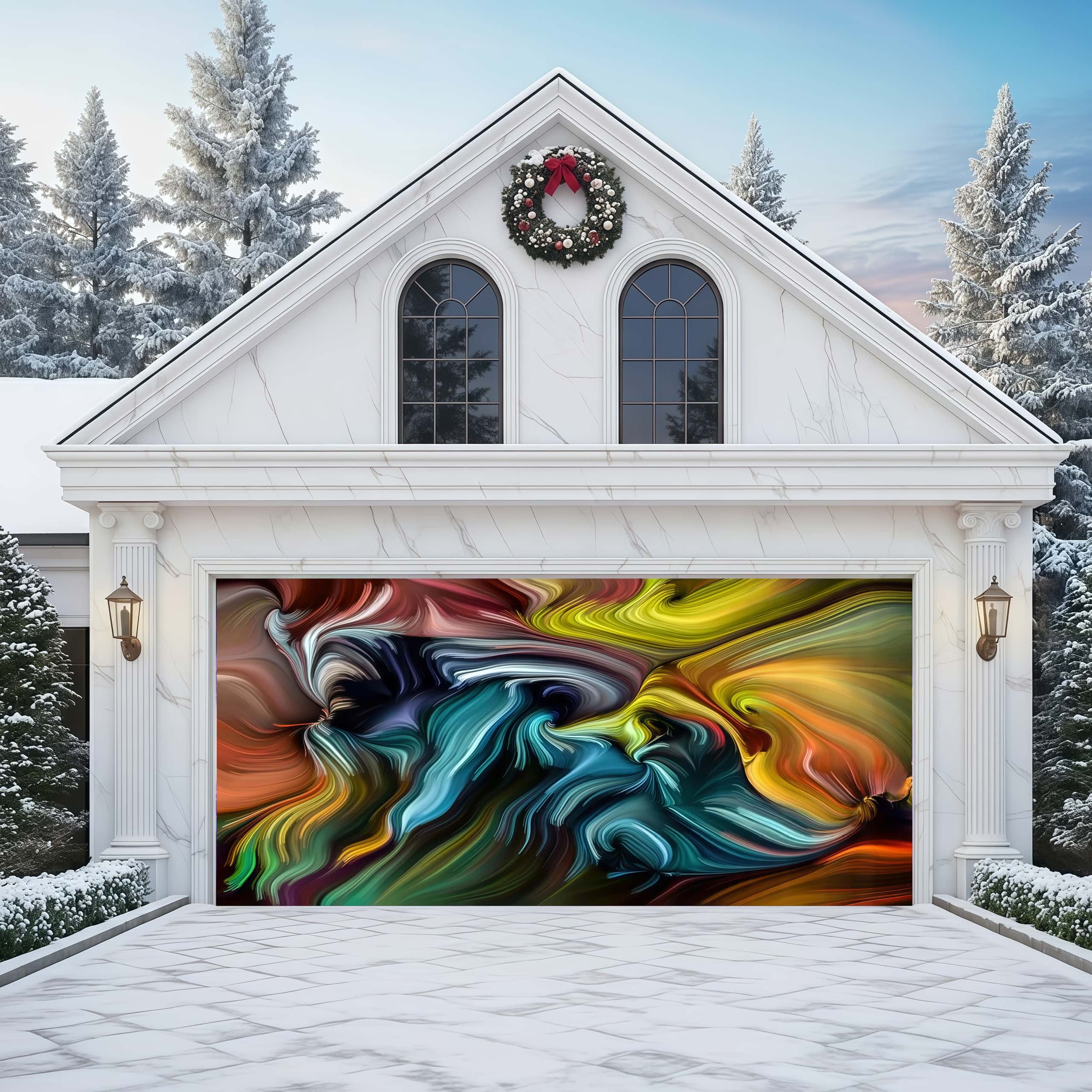 Vivid Rhythm | Abstract Garage Door Covers