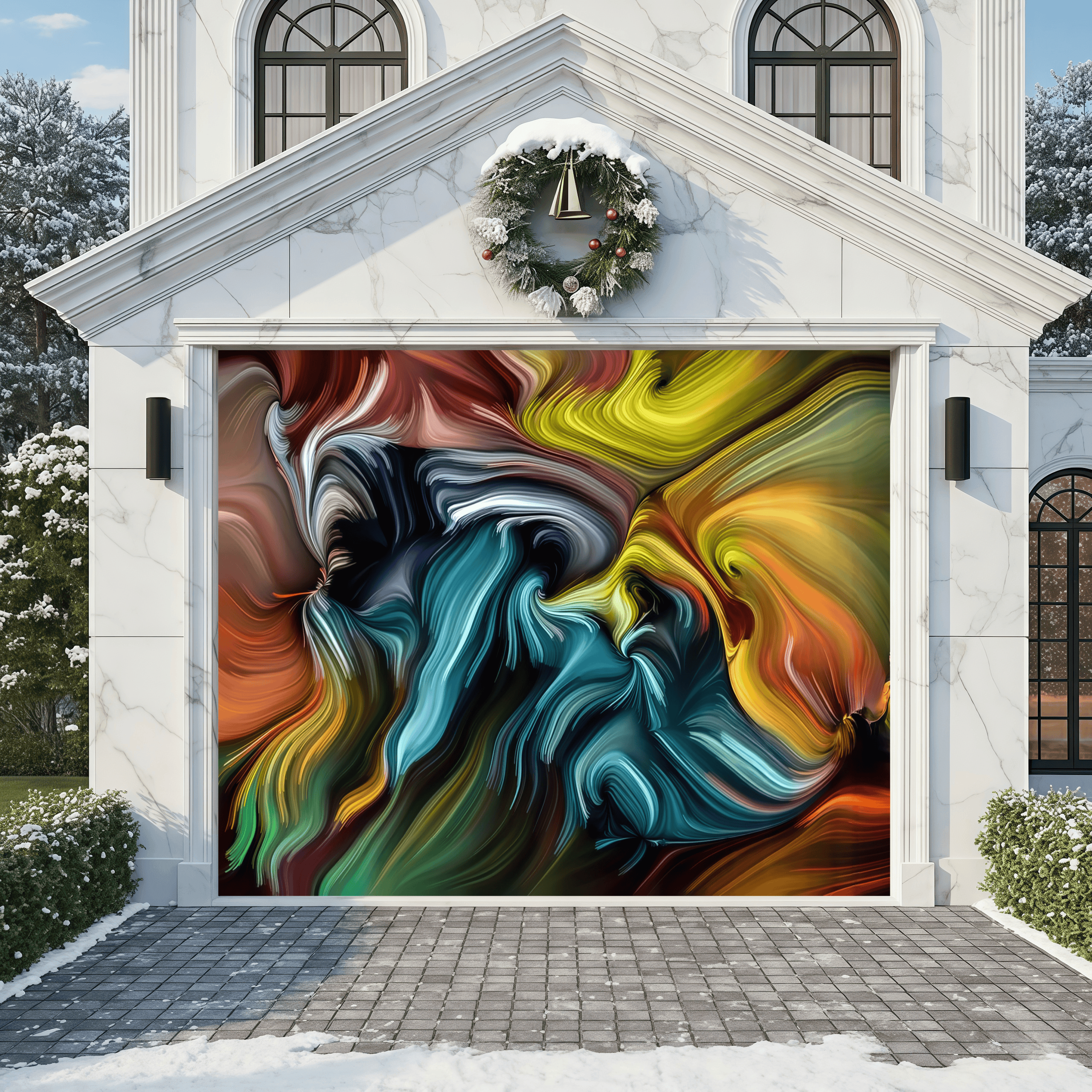 Vivid Rhythm | Abstract Garage Door Covers