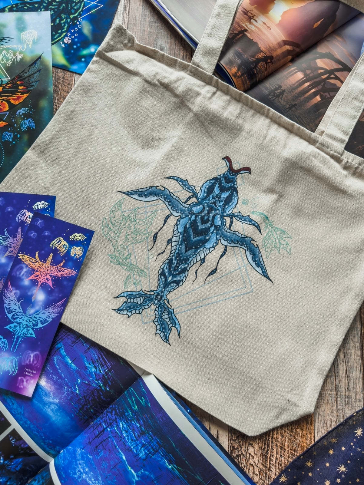 Spirit Sibling Printed Tote Bag