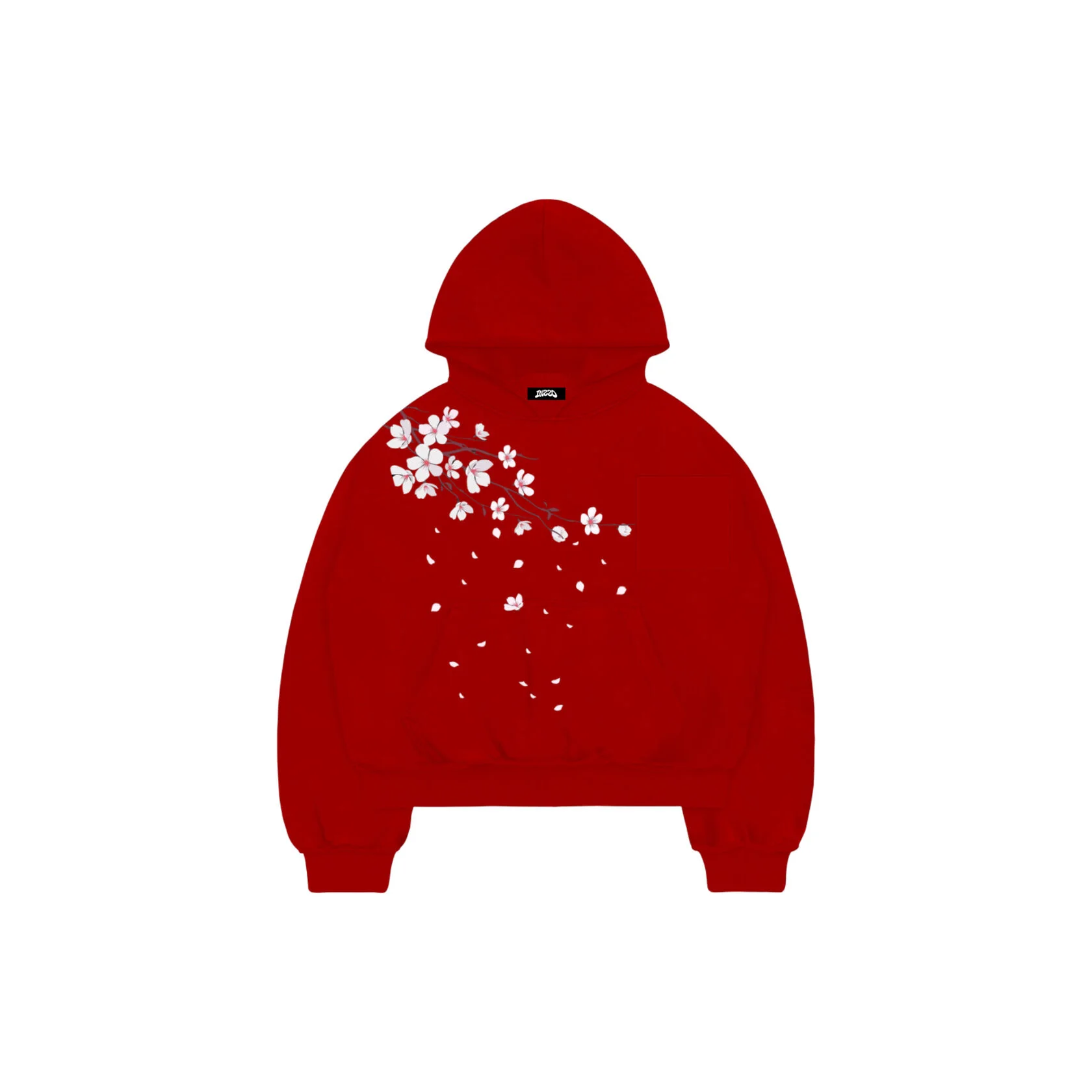 FALLING SAKURA HOODIE RED