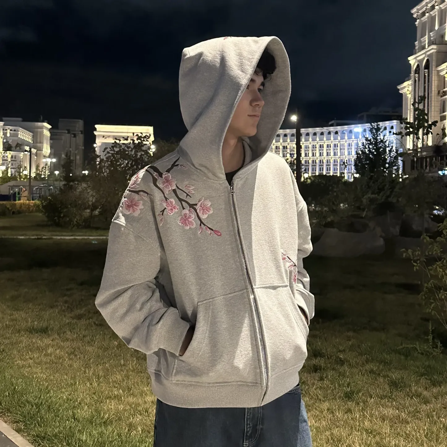 FIRST BLOSSOM ZIP-HOODIE