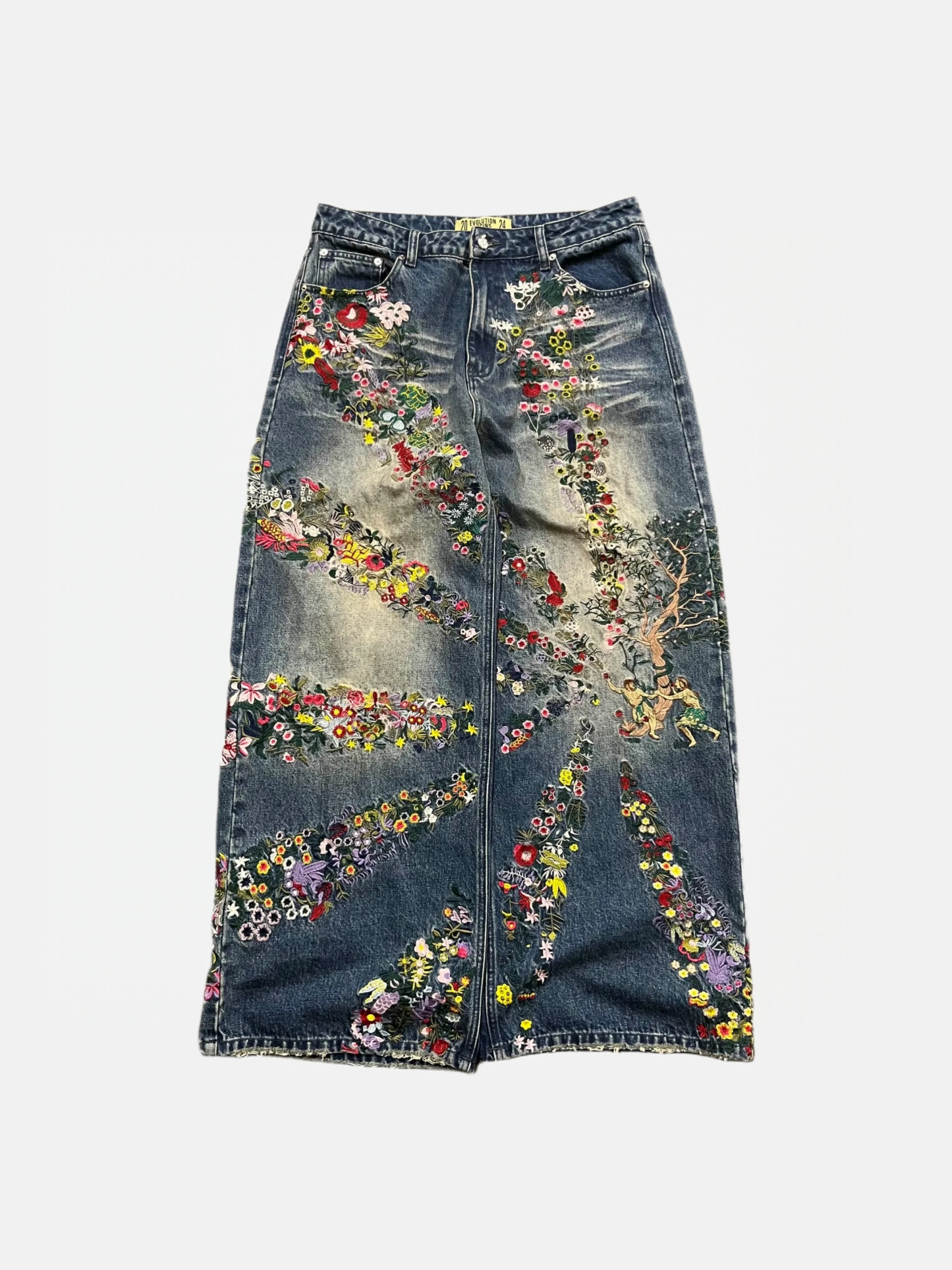 GUARDIAN OF EDEN EMBROIDERED DENIM