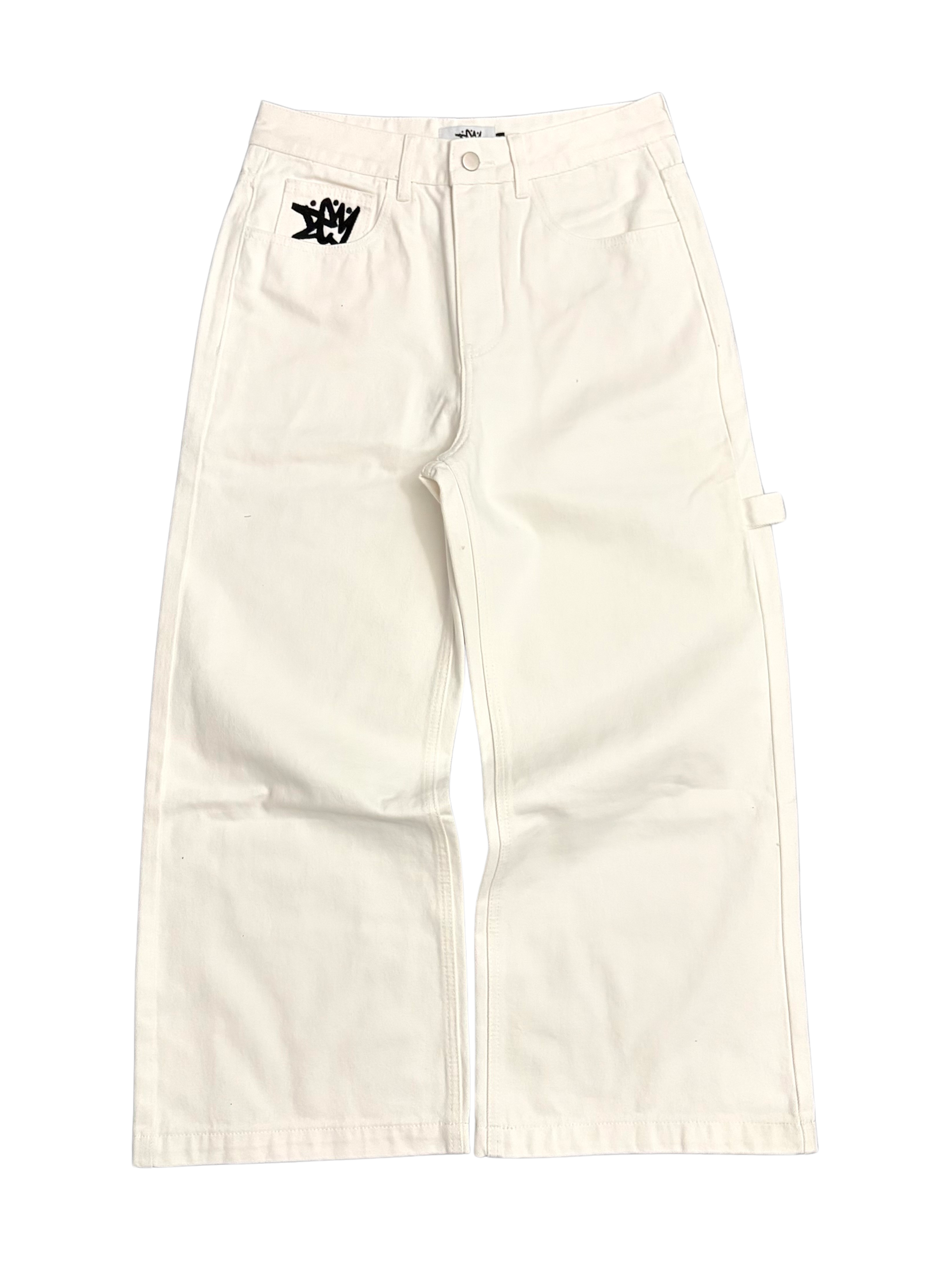 PRE-ORDER | BAGGY WHITE JEANS