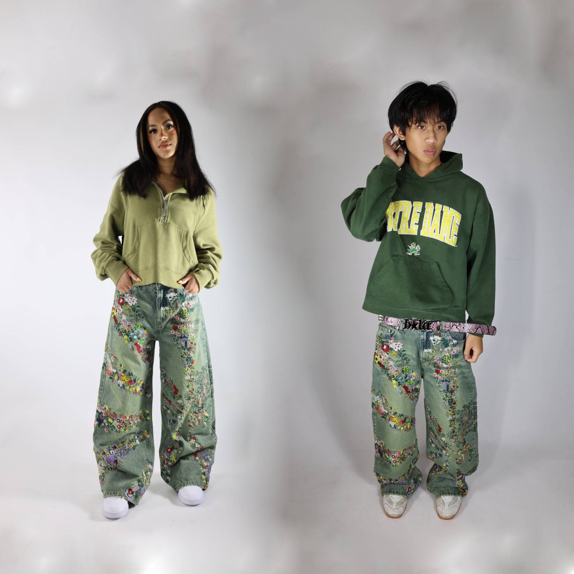 GUARDIAN OF EDEN EMBROIDERED DENIM