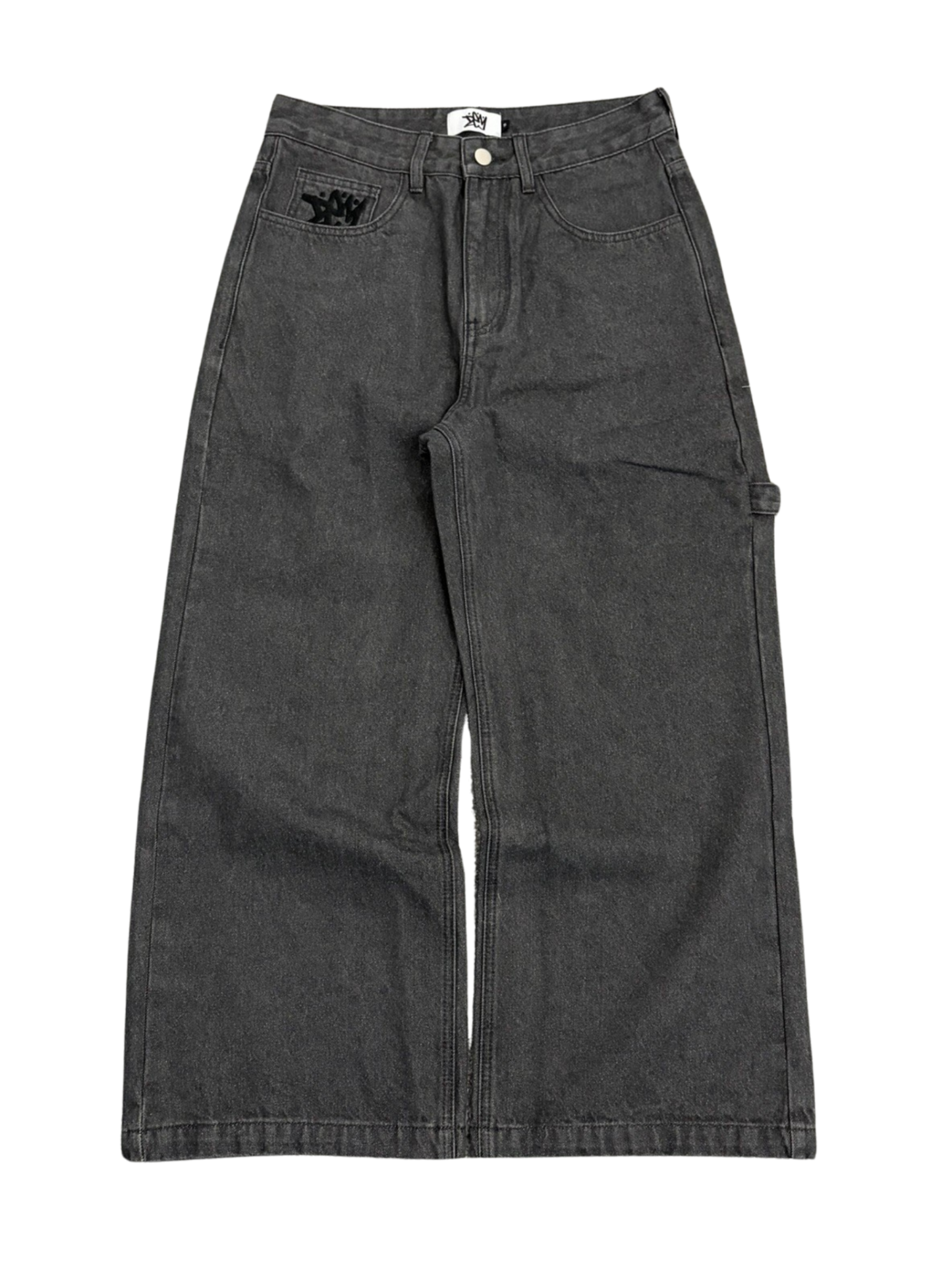 PRE-ORDER | BAGGY DARK GREY JEANS
