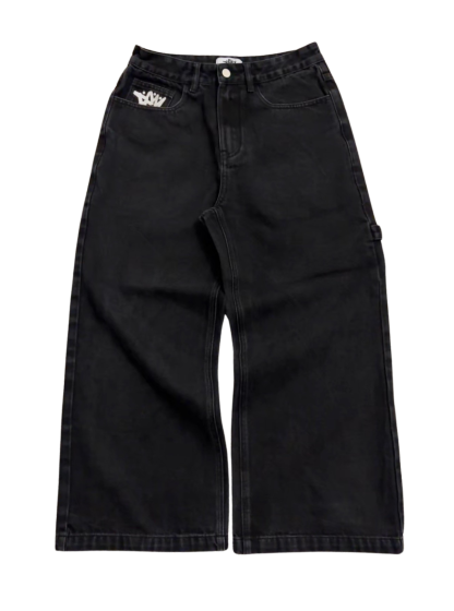 PRE-ORDER | BAGGY BLACK JEANS