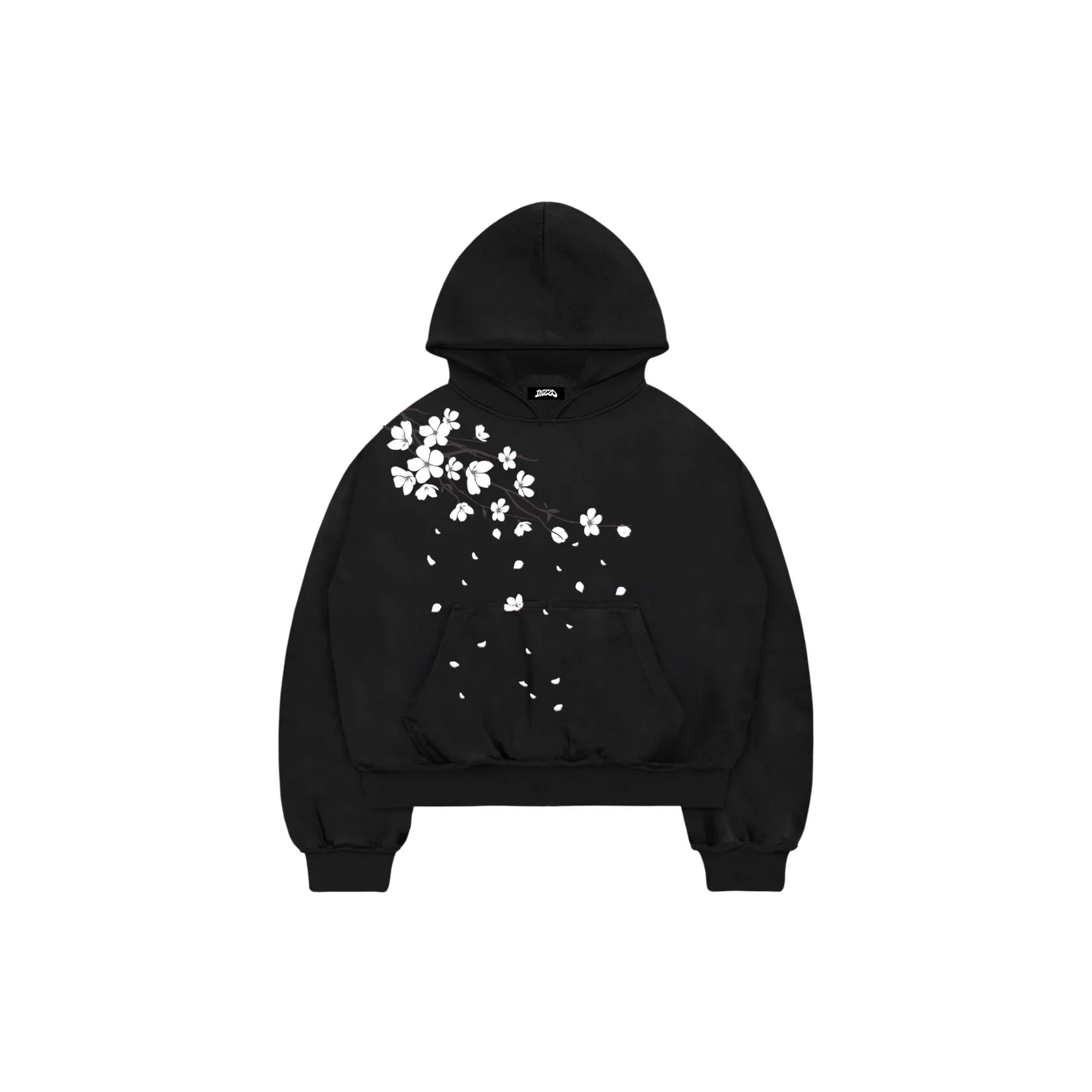 FALLING SAKURA HOODIE BLACK