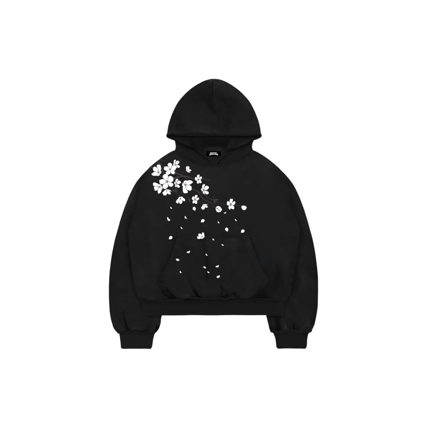 FALLING SAKURA HOODIE BLACK