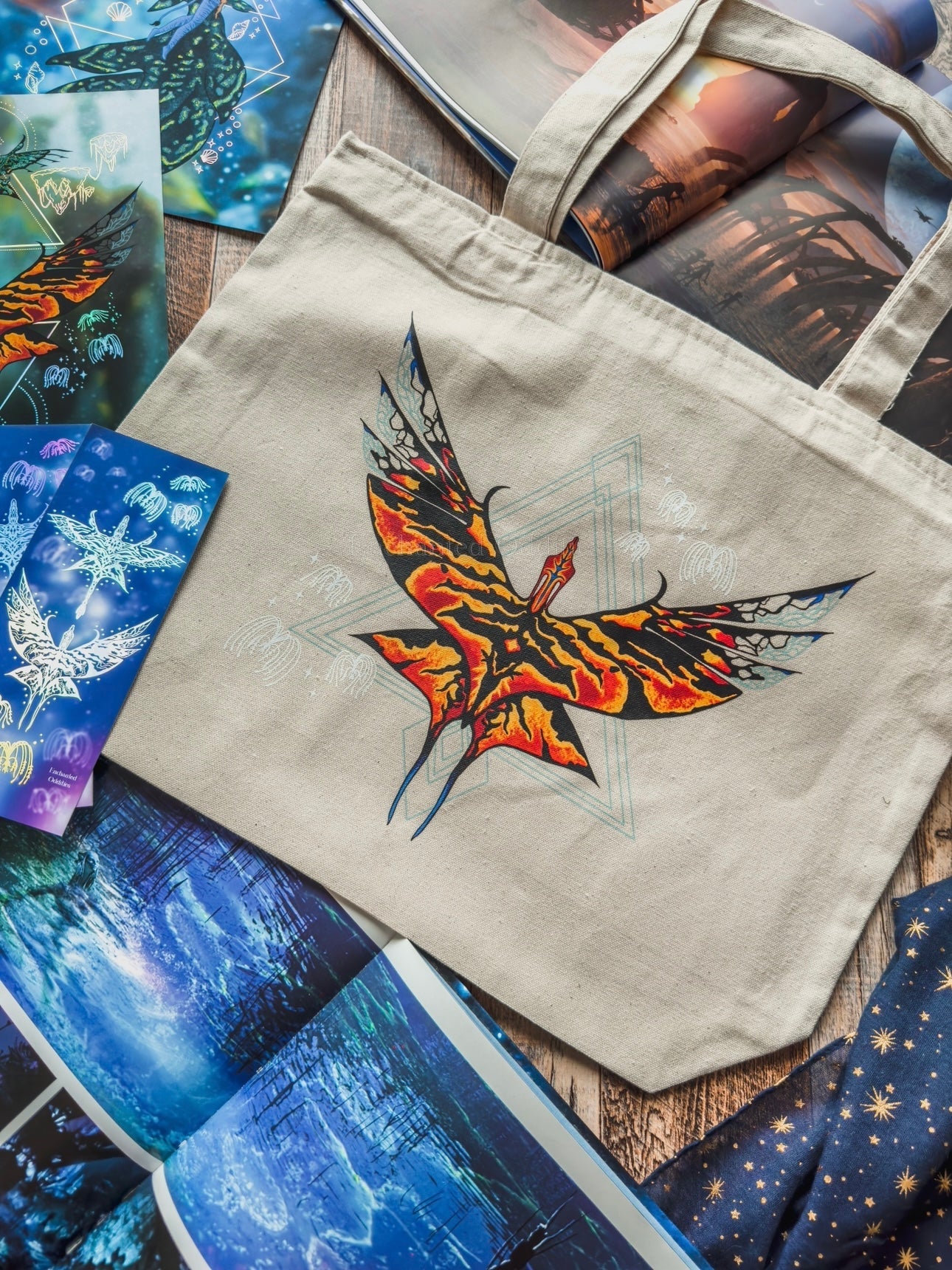 Last Shadow Printed Tote Bag