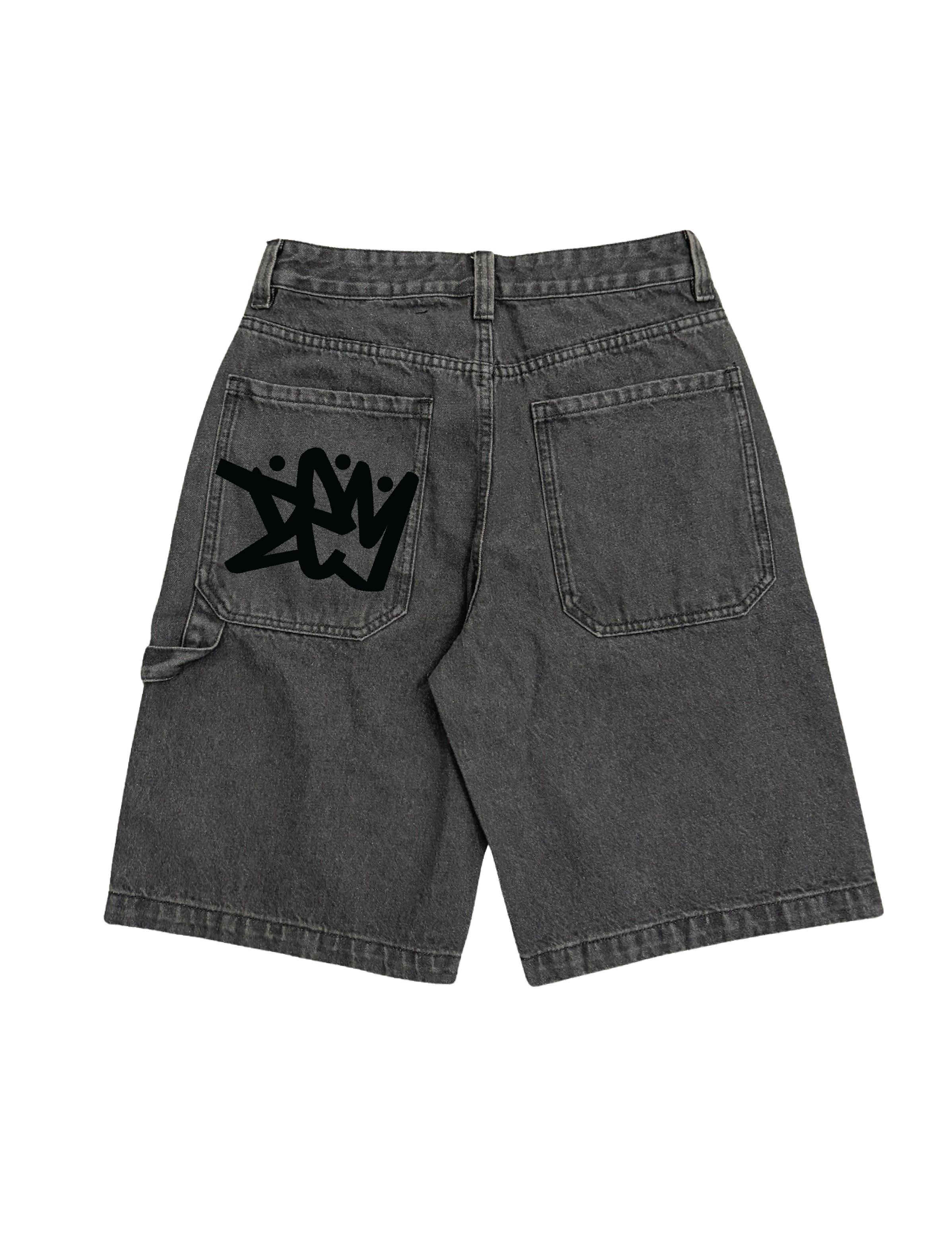 BAGGY DARK GREY JORTS
