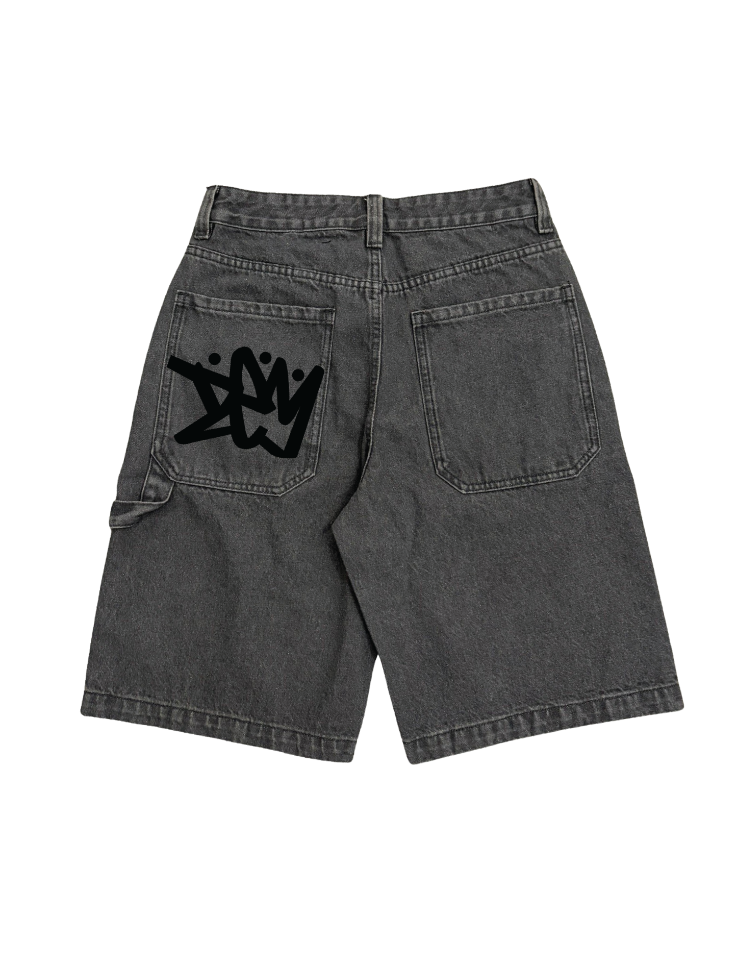 BAGGY DARK GREY JORTS