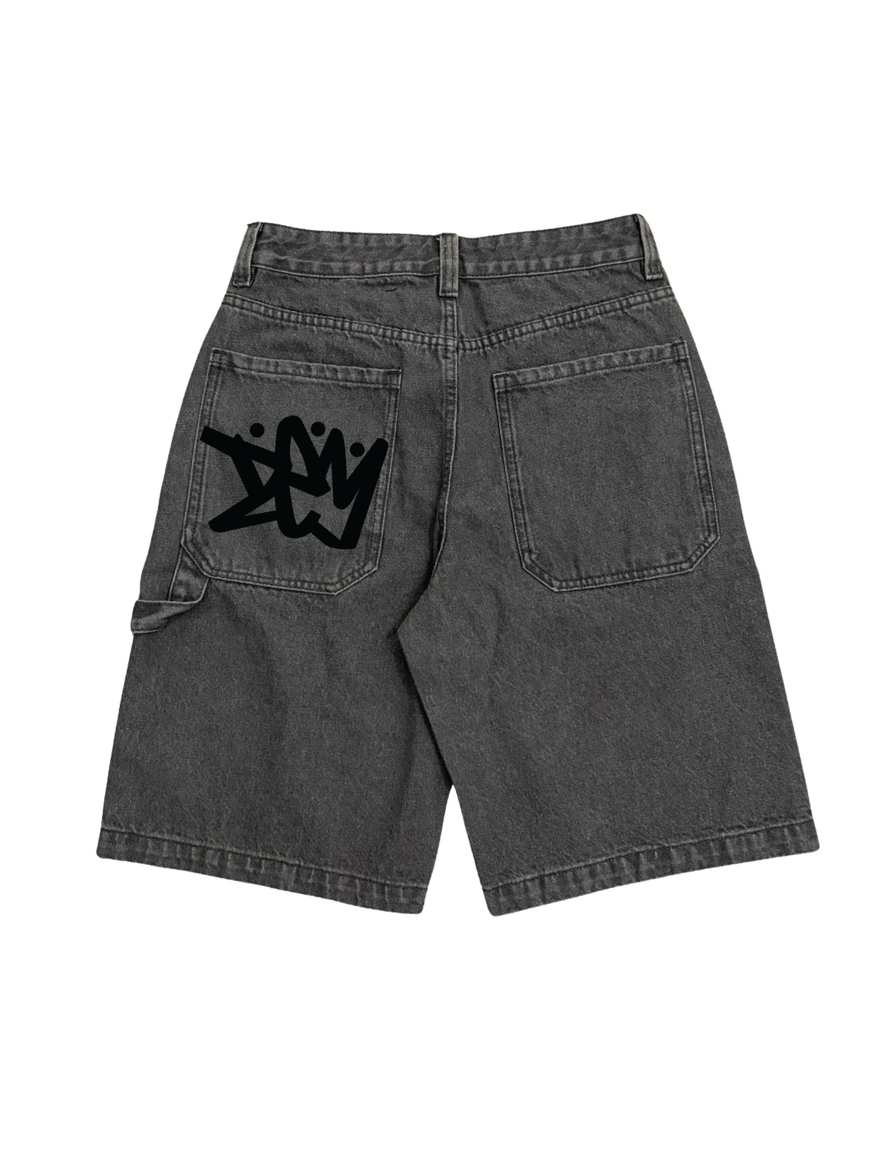 BAGGY DARK GREY JORTS