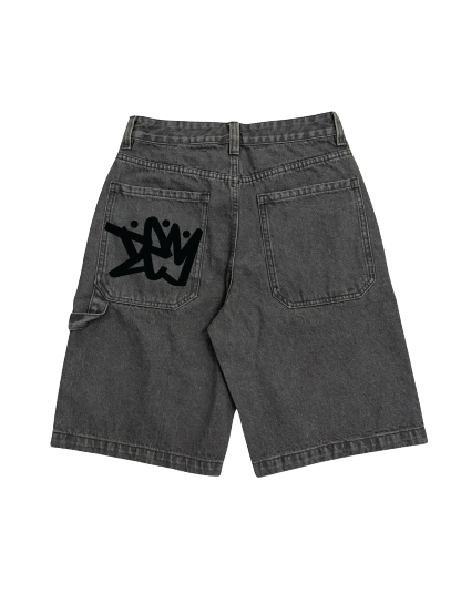 BAGGY DARK GREY JORTS